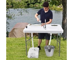 Promotions Žuvies filė stotis, sulankstoma, 101,5x65,5x107,5 cm, balta