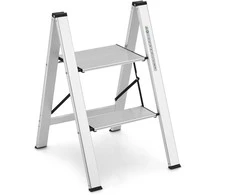 Promotions Sulankstoma kopėčia, aliuminis, 62,2x44,5x109,2 cm, sidabrinė