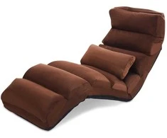 Sofa Promotions Sulankstomas tinginys sofos kėdė, 175x55x20 cm, ruda