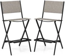 Promotions Sulankstomas baro kėdžių rinkinys, 2 vnt., 45.7x57.2x101.6 cm, Mėlyna, Kavos spalvos
