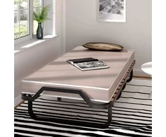 Promotions Sulankstoma lova, 200x80x40 cm, juoda, mėlyna