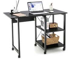 Promotions Sulankstomas biuro stalas, 106.7x53.3x76.2 cm, juodas