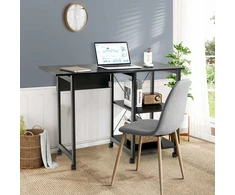 Promotions Sulankstomas biuro stalas, 106.7x53.3x76.2 cm, juodas