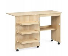 Promotions Sulankstomas rašomasis stalas ir spintelė, 118.5x40x79.5 cm, natūralios spalvos