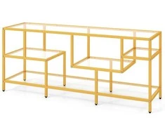 Promotions TV konsolės staliukas, 147,3x40,6x62,2 cm, auksinis