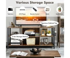 Promotions TV stovas, 140x40x62,5 cm, Rudas ir Juodas