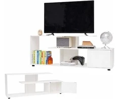 Promotions TV staliukas, 152x38x58,5 cm, baltas