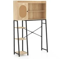 Promotions Virš tualeto laikymo spintelė, 89x29x139 cm, natūrali