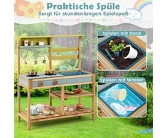 Promotions Vaikiška virtuvėlė, 75x36x92 cm, natūrali