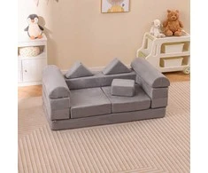 Promotions Modulinė vaikų žaidimų sofa, 130x66x52,5 cm, pilka
