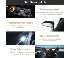 Promotions Vaikiškas elektrinis automobilis, 108x64x41 cm, juodas