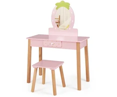 Promotions Vaikiškas veidrodėlio komplektas, 2-in-1, 70x34x100 cm, rožinis