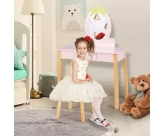 Promotions Vaikiškas veidrodėlio komplektas, 2-in-1, 70x34x100 cm, rožinis