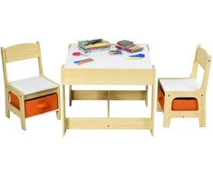 Promotions Vaikų veiklos stalas ir kėdžių komplektas, 62x62x48 cm, pilka