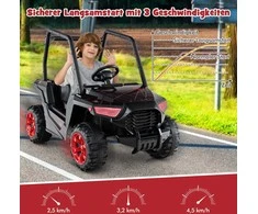 Promotions Elektrinis vaikiškas automobilis, 116x68x85 cm, juodas