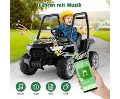 Promotions Elektrinis vaikiškas automobilis, 116x68x85 cm, Juodas