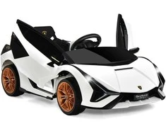Promotions Vaikiškas elektrinis automobilis, Lamborghini, 108x64x41 cm, baltas