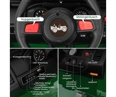 Promotions Elektrinis vaikiškas automobilis, 77x115x67 cm, žalias