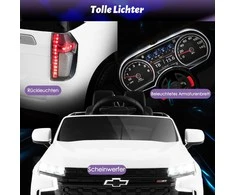 Promotions Vaikiškas elektrinis automobilis, Chevrolet, 68x104x53 cm, geltonas