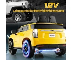 Promotions Elektrinis automobilis, Chevrolet, 68x104x53 cm, geltonas