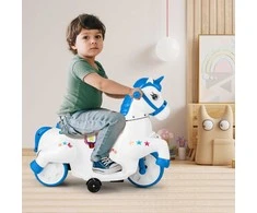Promotions Vaikiškas elektrinis motociklas, 68x38x57 cm, mėlynas ir baltas