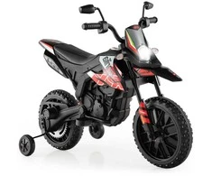 Promotions Elektrinis vaikiškas motociklas, licencijuotas Aprilia, 106,5x56x80 cm, baltas