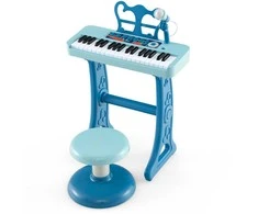 Promotions Vaikiškas klaviatūros pianinas, 40.9x22.9x45.5 cm, Mėlynas