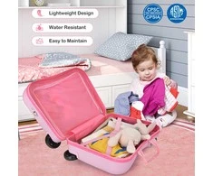 Kelioninis Promotions Vaikiškas vežimėlis lagaminų rinkinys, 47x27x37 cm, geltonas