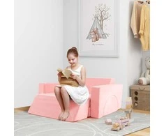 Promotions Vaikų modulinė žaidimų sofa, 105.4x100.3x48.3 cm, pilka ir rožinė