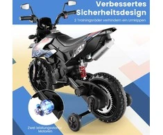 Promotions Elektrinis vaikų motociklas, Aprilia, 106,5x56x80 cm, baltas