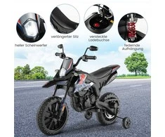 Promotions Elektrinis vaikų motociklas, Aprilia, 106,5x56x80 cm, baltas