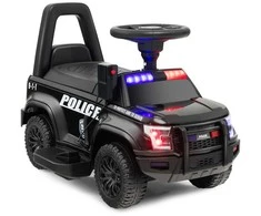 Promotions Vaikiškas elektrinis policijos automobilis, 62x44x43 cm, rožinis