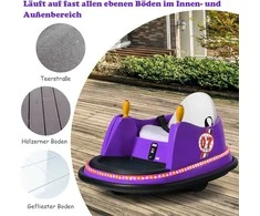 Promotions Vaikiškas elektrinis atsitrenkiantis automobilis, 57x75x42 cm, mėlynas