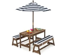 Kelioninis Promotions Vaikiškas stalas ir suoliukas, 89x28x47,5 cm, mėlynas