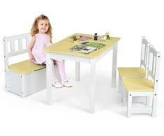 Promotions Vaikų veiklos stalo komplektas, 70x48x50 cm, natūrali pilka
