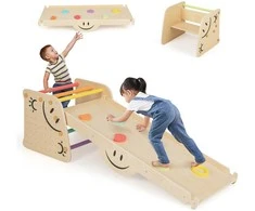 Promotions Medinis laipiojimo žaislas trikampis laipiotojas rinkinys, 53,3x48,3x44,5 cm, spalvotas