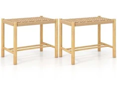 Promotions Valgomojo kėdžių rinkinys, 55.9x35.6x45.7 cm, natūrali spalva