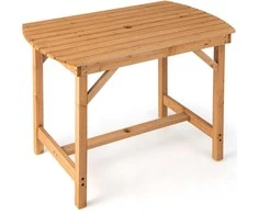 Promotions Lauko valgomojo stalas, eglės mediena, 99x61x76 cm, natūralus