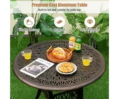 Promotions Lauko valgomojo stalas, 91.4x91.4x73.7 cm, Rudas