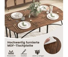 Promotions Valgomojo stalo komplektas, 120x70x30 cm, Rudas ir Juodas