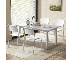 Promotions Valgomojo kėdžių rinkinys, 4 vnt., 48,3x44,5x81,3 cm, baltos spalvos