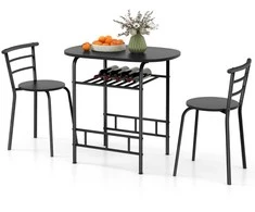 Promotions Valgomojo stalas su kėdėmis, 80x53x74 cm, natūralios spalvos