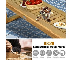 Lauko baldų komplektas Promotions Valgomojo suolelis, 132x34.3x43.2 cm, Tikas