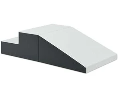 Promotions Vaikiškas laipiojimo ir čiuožimo žaidimų rinkinys patalpoms, 49,5x49,5x25,4 cm ir 50,8x49,5x24,1 cm, baltas