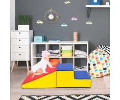 Promotions Vidaus vaikų laipiojimo ir čiuožimo žaidimų rinkinys, 49.5x49.5x25.4 cm, 50.8x49.5x24.1 cm, mėlynas