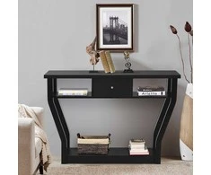 Promotions Konsolinis stalas, 120x30x80,5 cm, juodas