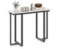 Promotions Konsolinis stalas, 107x40x80 cm, baltas ir juodas