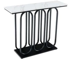 Promotions Konsolės staliukas, 100x30x80 cm, juoda ir balta