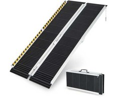 Promotions Vežimėlio rampos, Nešiojama, Aliuminio, 152.4 cm, Sidabrinė Juoda