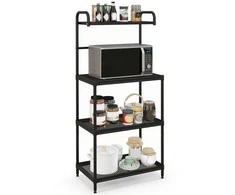 Promotions Virtuvės laikymo lentyna, 59.7x34.3x135.9 cm, juoda